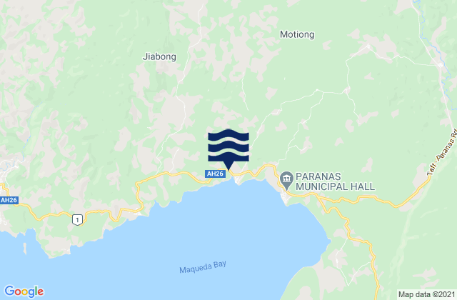 Mapa da tábua de marés em Province of Samar, Philippines