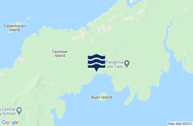 Mapa da tábua de marés em Province of Tawi-Tawi, Philippines