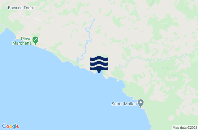 Mapa da tábua de marés em Provincia de Panamá, Panama