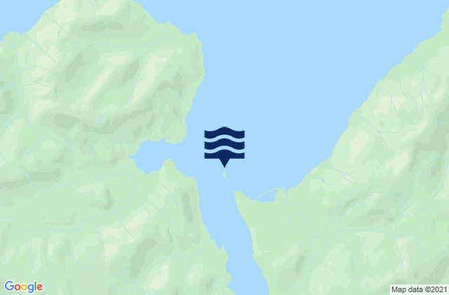 Mapa da tábua de marés em Provorotni Island, United States