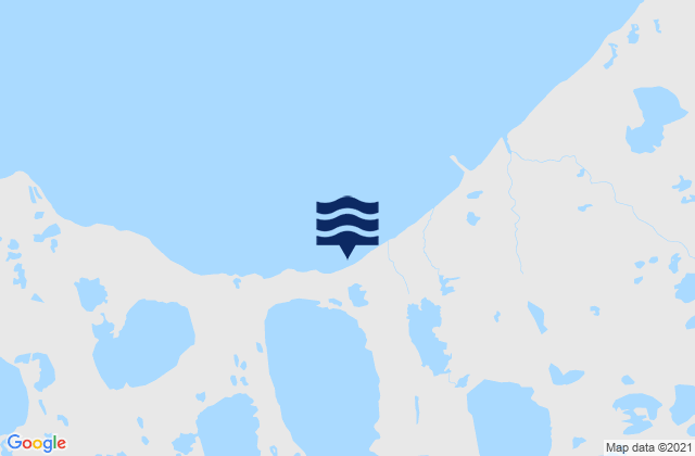 Mapa da tábua de marés em Prudhoe Bay, United States