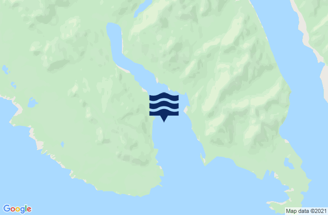 Mapa da tábua de marés em Puerto Alert, Chile