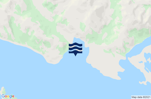 Mapa da tábua de marés em Puerto Gallant, Chile