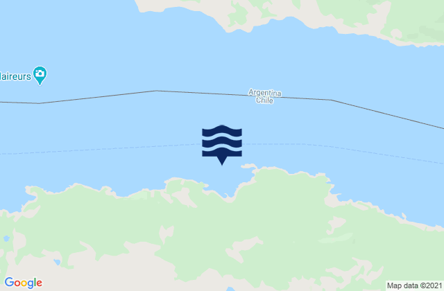 Mapa da tábua de marés em Puerto Mejillones, Chile