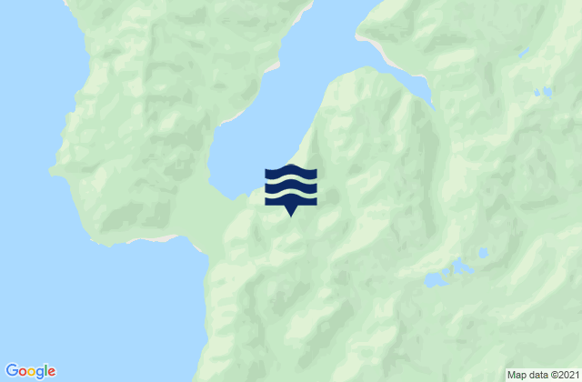 Mapa da tábua de marés em Puerto Slight Golfo Tres Montes, Chile
