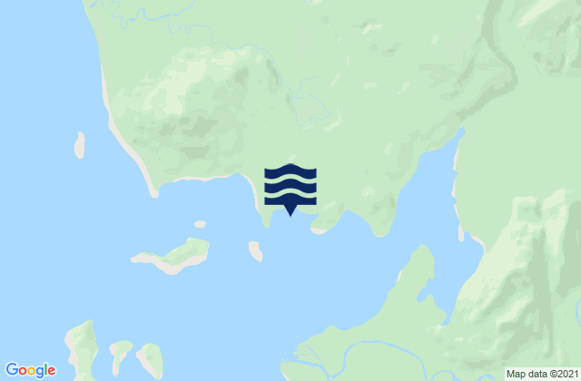 Mapa da tábua de marés em Puerto Tictoc, Chile