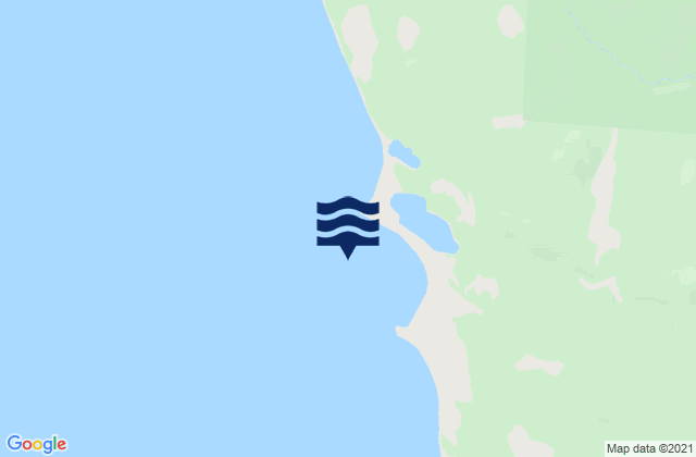 Mapa da tábua de marés em Puerto Yartou, Chile