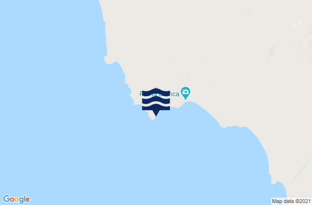 Mapa da tábua de marés em Punta Blanca, Mexico