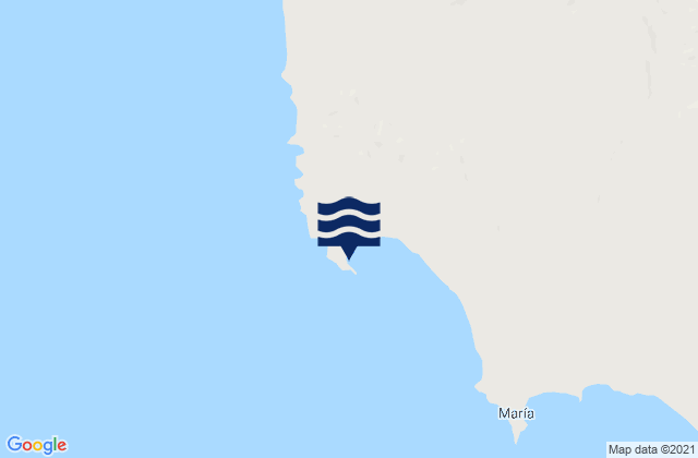 Mapa da tábua de marés em Punta Cono, Mexico