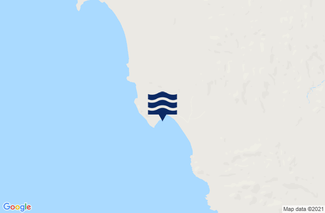 Mapa da tábua de marés em Punta Negra, Mexico
