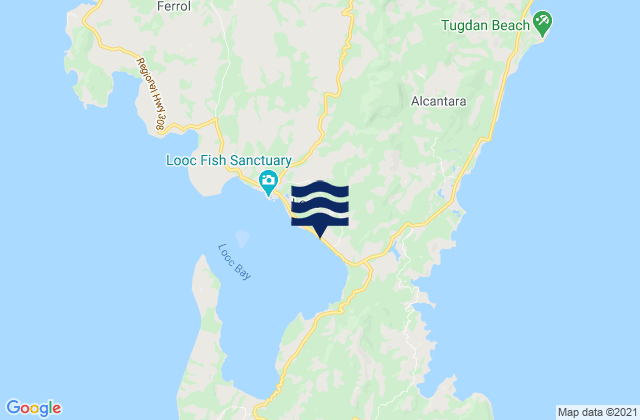 Mapa da tábua de marés em Punta, Philippines
