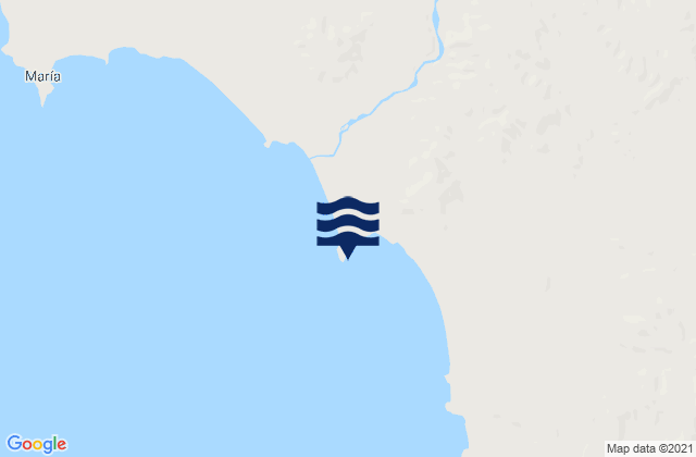 Mapa da tábua de marés em Punto Lobos, Mexico