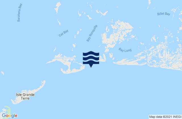 Mapa da tábua de marés em Quatre Bayoux Pass Barataria Bay, United States