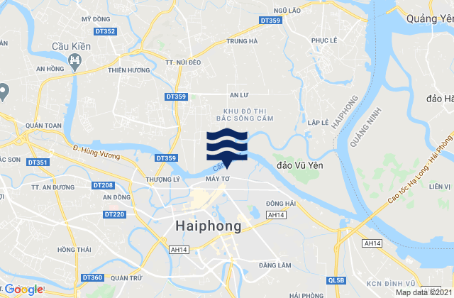 Mapa da tábua de marés em Quận Ngô Quyền, Vietnam