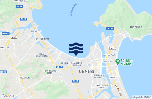 Mapa da tábua de marés em Quận Thanh Khê, Vietnam
