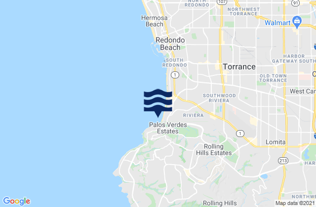 Mapa da tábua de marés em RAT Beach, United States
