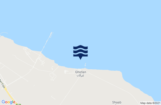 Mapa da tábua de marés em Ra's al Qulay'ah, Saudi Arabia