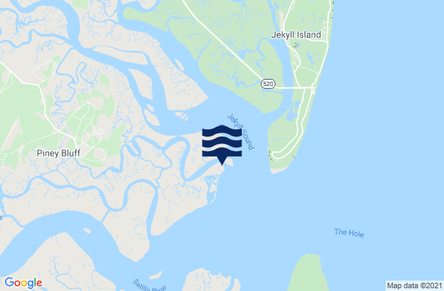 Mapa da tábua de marés em Raccoon Key Spit, United States