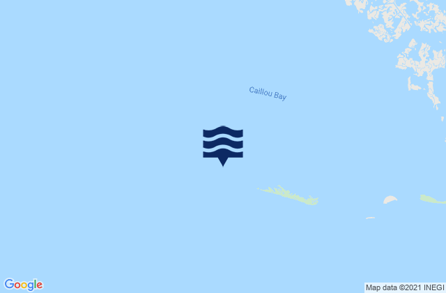 Mapa da tábua de marés em Raccoon Point (Caillou Bay), United States