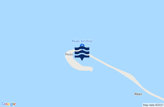 Mapa da tábua de marés em Reao, French Polynesia