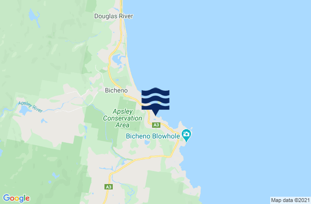 Mapa da tábua de marés em Redbill Beach, Australia