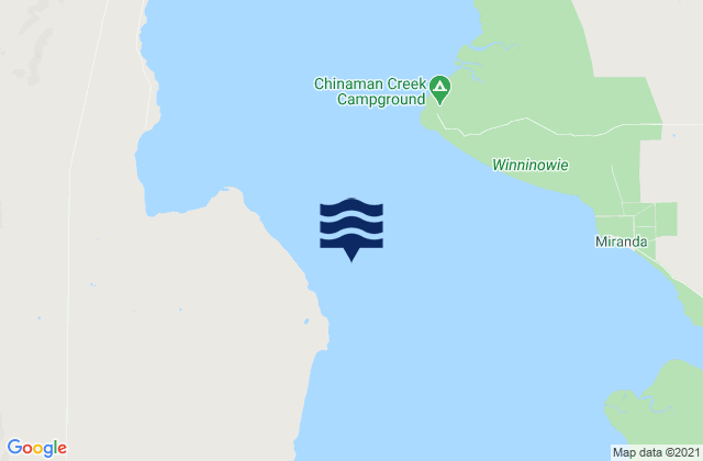Mapa da tábua de marés em Redcliff, Australia
