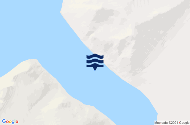 Mapa da tábua de marés em Refuge Harbour, Canada
