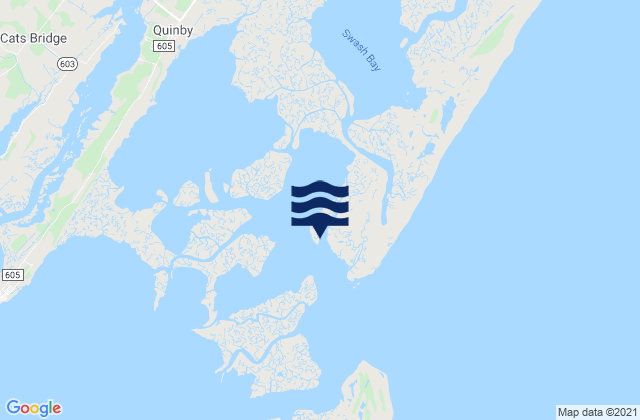 Mapa da tábua de marés em Revel Creek (Revel Island), United States