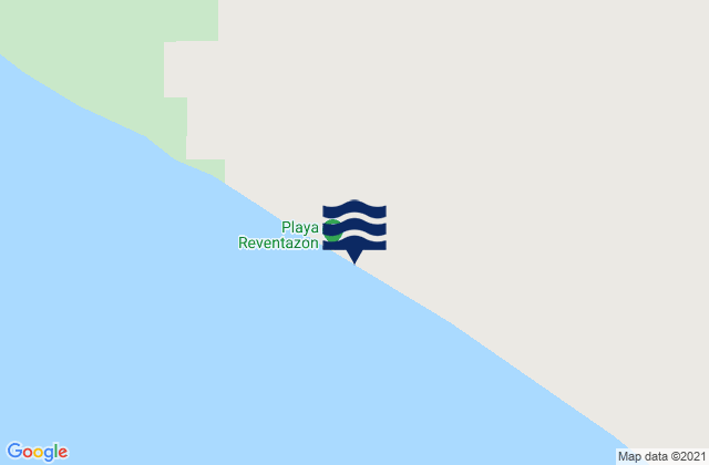 Mapa da tábua de marés em Reventazon, Peru