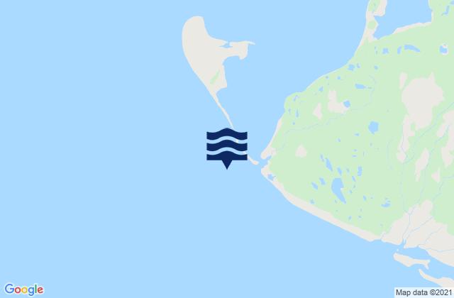 Mapa da tábua de marés em Riou Bay, United States