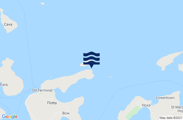 Mapa da tábua de marés em Roan Head, United Kingdom