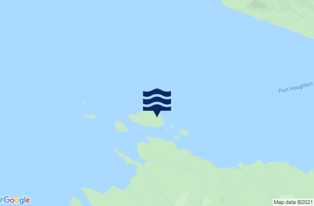 Mapa da tábua de marés em Robert Islands, United States