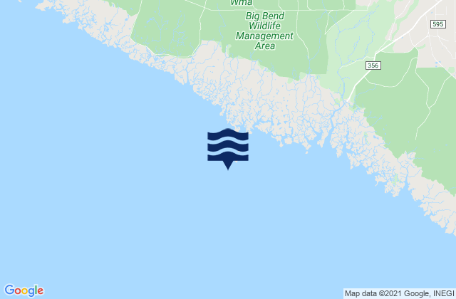 Mapa da tábua de marés em Rock Islands, United States