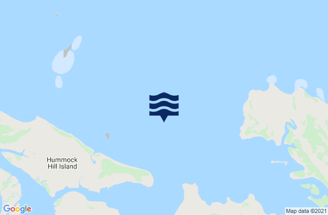 Mapa da tábua de marés em Rodds Bay, Australia