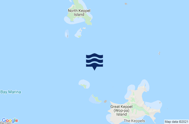 Mapa da tábua de marés em Rosslyn Bay, Australia