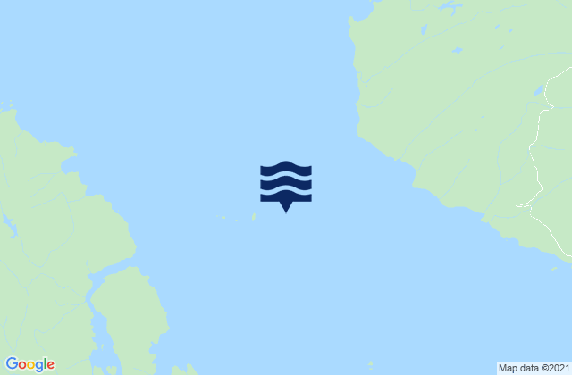 Mapa da tábua de marés em Round Island Light, United States