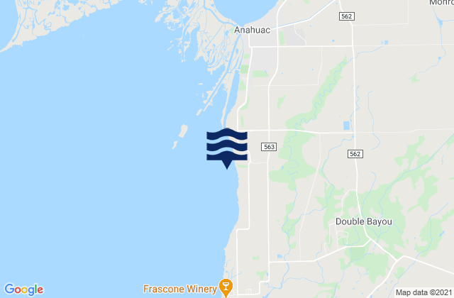 Mapa da tábua de marés em Round Point, United States
