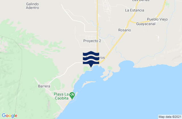 Mapa da tábua de marés em Sabana Yegua, Dominican Republic