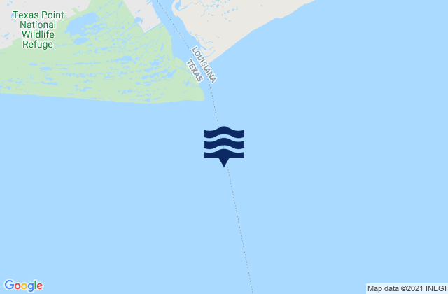 Mapa da tábua de marés em Sabine Pass (jetty), United States