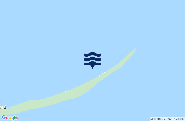 Mapa da tábua de marés em Sable Island, Canada