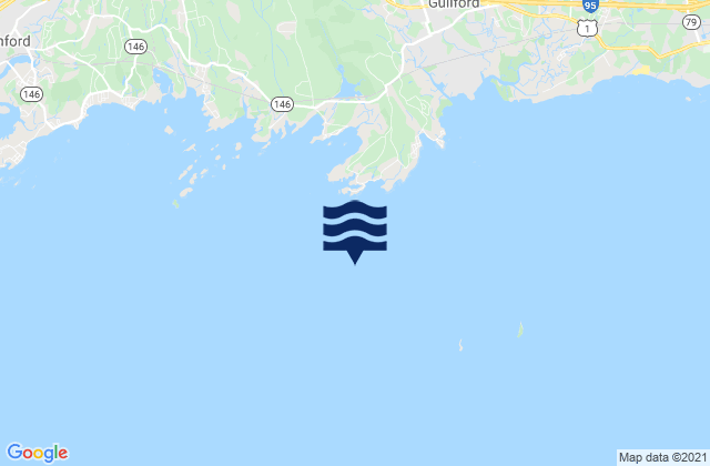 Mapa da tábua de marés em Sachem Head 1 mile SSE of, United States
