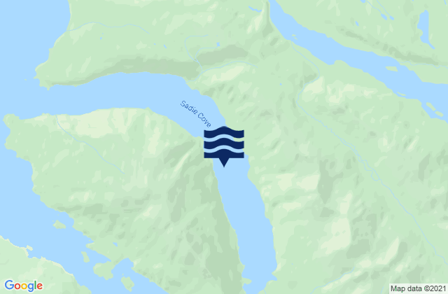 Mapa da tábua de marés em Sadie Cove (Kachemak Bay), United States