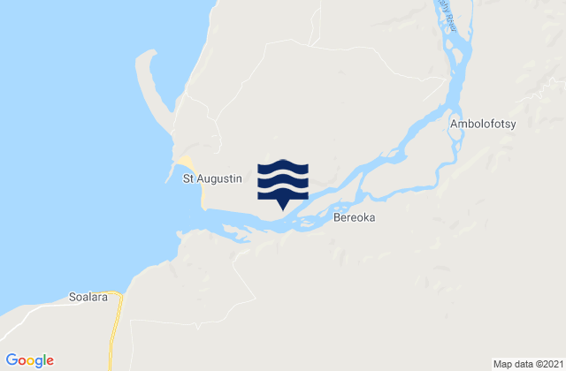 Mapa da tábua de marés em Saint Augustin, Madagascar
