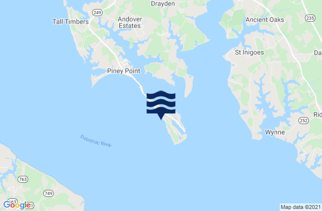 Mapa da tábua de marés em Saint George Island Beach, United States