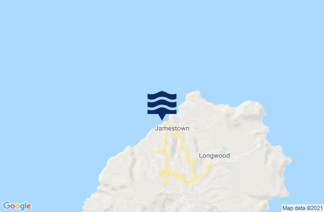 Mapa da tábua de marés em Saint Helena, Saint Helena