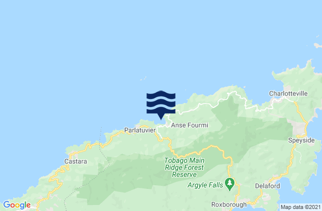 Mapa da tábua de marés em Saint John, Trinidad and Tobago