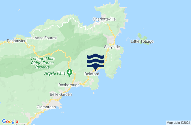 Mapa da tábua de marés em Saint Paul, Trinidad and Tobago