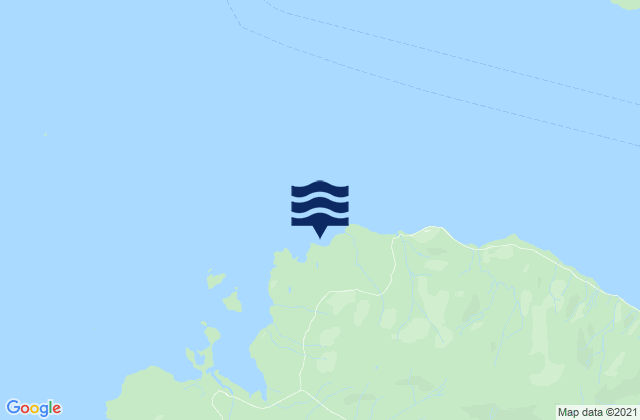 Mapa da tábua de marés em SaintJohn Harbor, Zarembo Island, United States