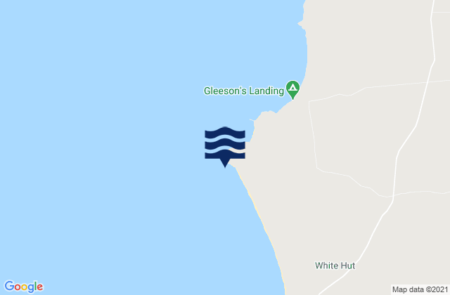 Mapa da tábua de marés em Salmon Hole, Australia