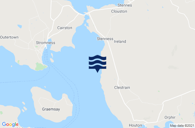 Mapa da tábua de marés em Salthouse Bay, United Kingdom